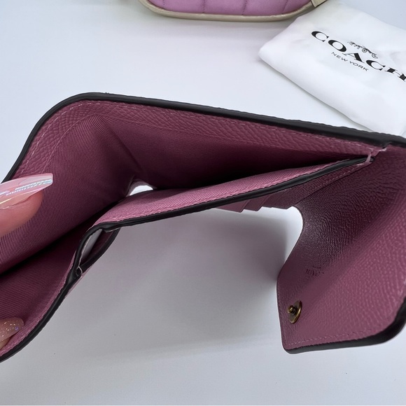 Coach quilted colorblock metallic multi camera bag and matching wallet - Picture 13 of 16